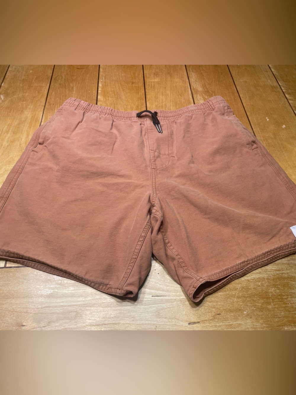 Rhythm Relaxed Jam Shorts Size 34 Color Clay 7” Inseam Drawstring Casual Beach